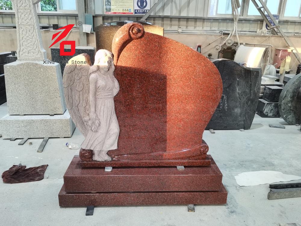 Angel Guardian Guardian Tribstone Red Granite