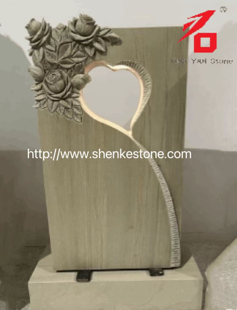 ຈີນ Xinganan - Rose Rose Shient Ships Shiping Tombstone ແກະສະຫຼັກຫີນ