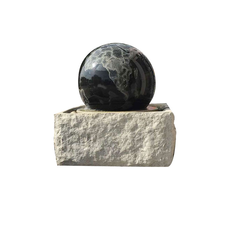 Galaxy Black Graint rotating Globe Fountain